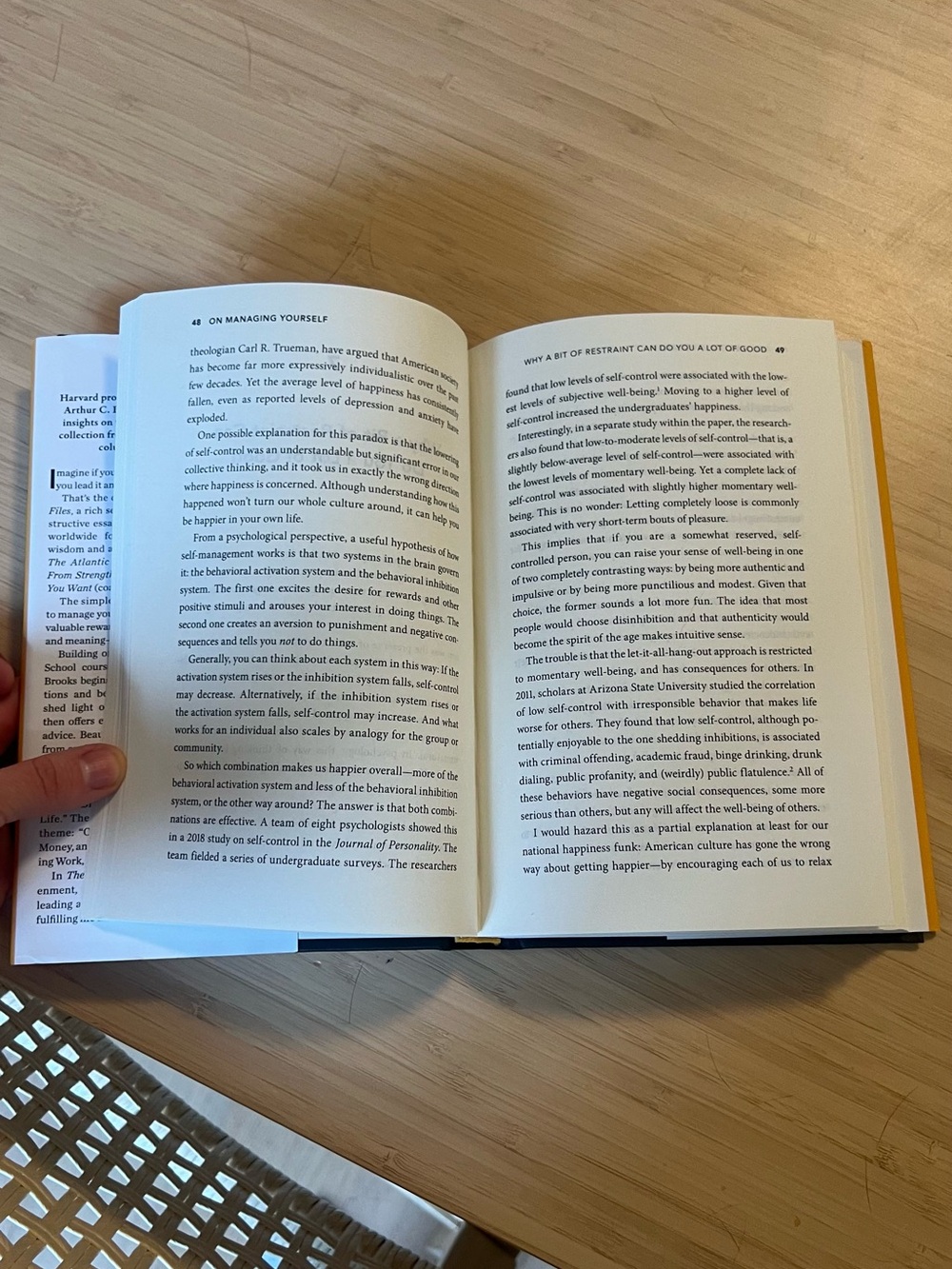 Arthur C. Brooks book hardcover - "The Happiness Files" (Yellow) - Picture 2 of 3